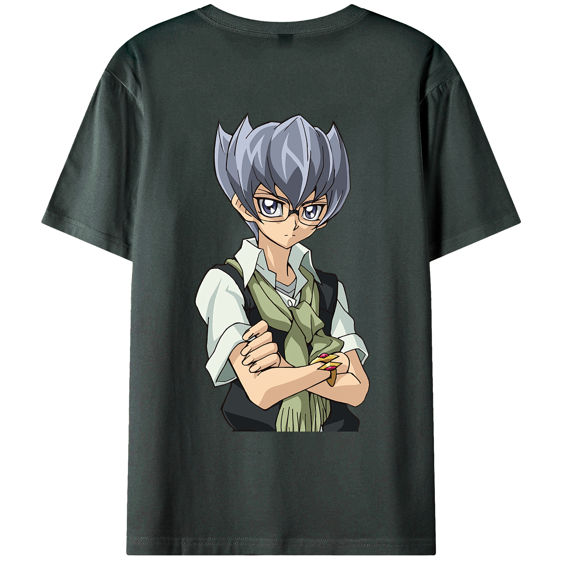 （画像用） 遊☆戯☆王 Yu-Gi-Oh! 綿100％ メンズ半袖Tシャツ（バックプリント） 通気性